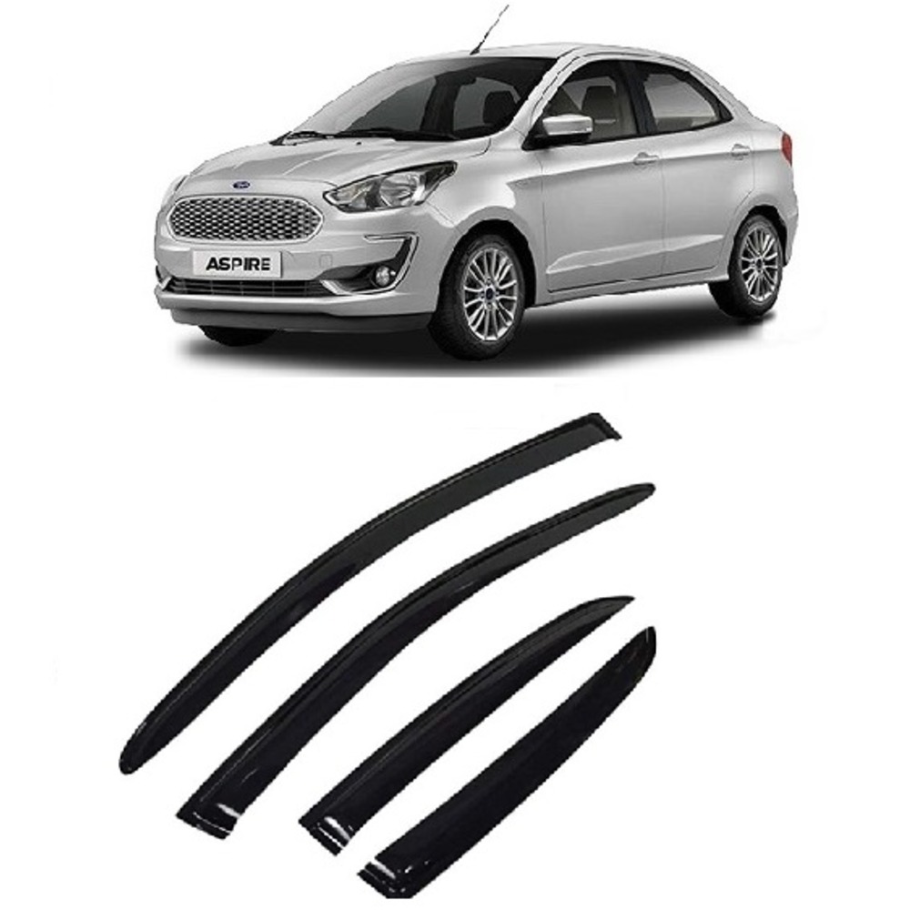 Rain Wind Door Visor Non Breakable Deflector Compatible with Figo Aspire